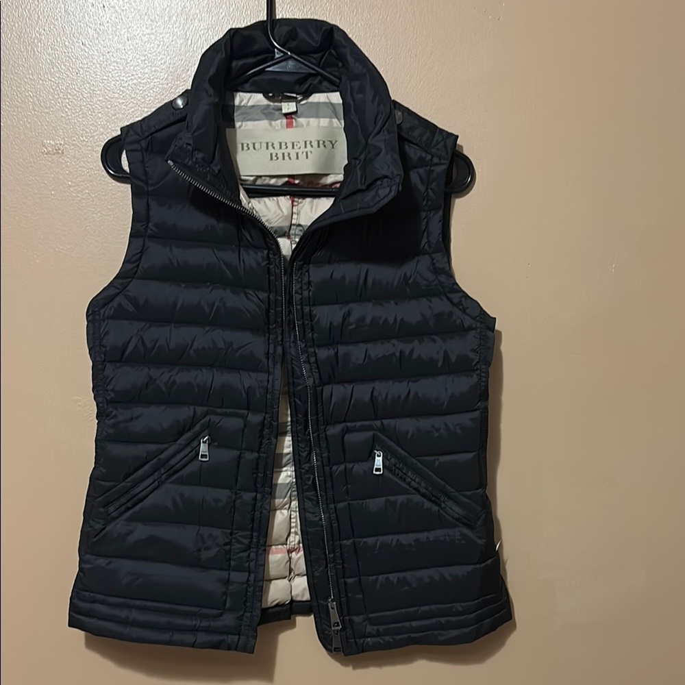 Burberry Black Puffer Vest